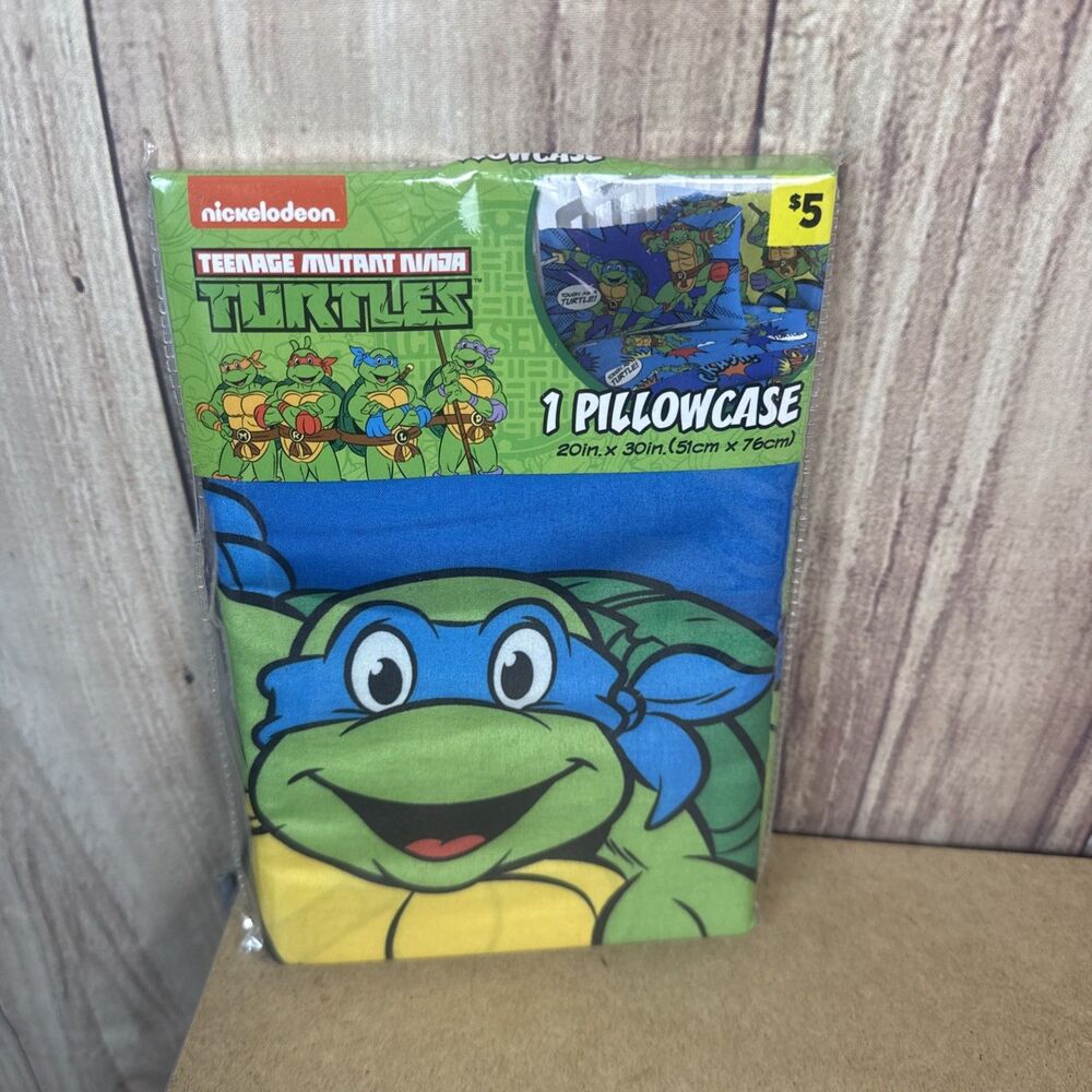 Teenage Mutant Ninja Turtles TMNT 1 One Standard Pillowcase NICKELODEON New